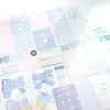 LUXE STICKER KIT + silver holographic foil (Whale Tale)