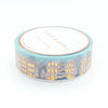Holiday City Street Day 2.0 washi (15mm + hot gold foil) - Restock