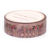 Misty Purple Pretty Bookshelf washi (15mm + rose gold foil) - Restock