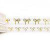 WASHI 15/10mm BOW set - Pink and White Parfait + light gold foil