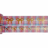 WASHI 15/10mm BOW Set - Colorful Blanket + rose gold foil (Cozy Plaid)