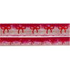 WASHI 15/10mm BOW set - Cranberry Crush Ombré + festive red foil (variation)