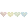Pastel Rainbow Heart Bow Petals Washi (15mm - light gold foil)