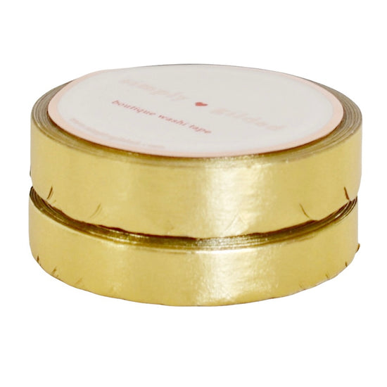 Light Gold Foil Solid Scallop Washi (10/8mm)