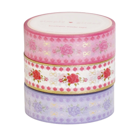 Embroidered Floral Ribbon Bundle