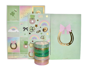 Lucky Charm Bundle (washi, Luxe Stickers, Deco Sheet, Card) - Restock