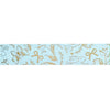 Spring Paisley Sky Blue Washi (15mm + light gold foil) (Item of the Week)