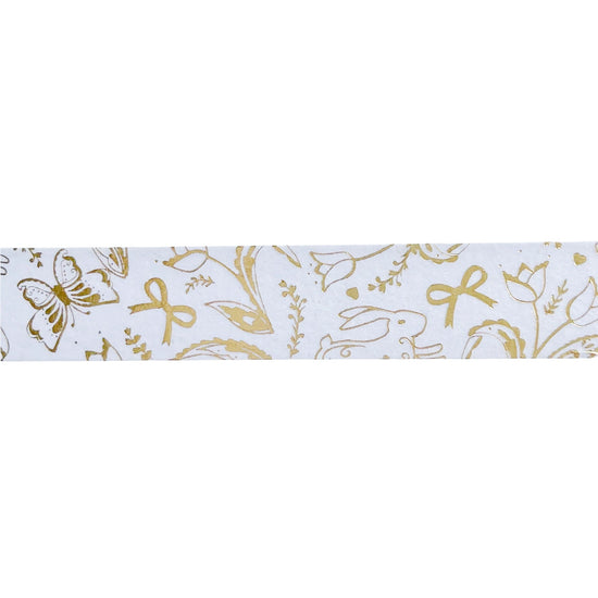 Spring Paisley Pretty Purple Washi (15mm + light gold foil) (Item of the Week)