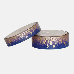 Lanterns & Suns Stardust washi set (15/10mm + light gold holographic / aurora pink foil)