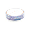 PERFORATED WASHI TAPE 10mm - TASKS Berry tie-dye + silver holo (June 22nd Release)